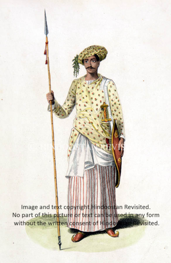 /data/Original Prints/The Thugs Collection/The Thugs Collection of  Hindoostan Revisited -  A FOOT SOLDIER IN THE USUAL COSTUME OF THE NATIVE INDIANS.jpg
